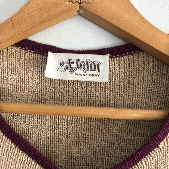 Vintage St John Contrast Knit Vest - Picture 7 of 12